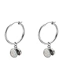 Emporio Armani Damen-Ohrhänger 925er Silber 4 Perlmutt One Size, silber