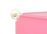 Kinder Kleiderschrank Garderoben Flur Dielen Schrank Regal Kinderschrank in Pink mit süßen Motiven - 8