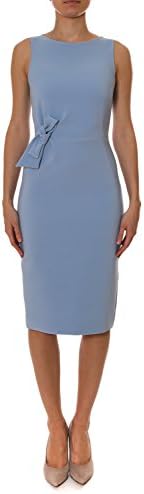 P.A.R.O.S.H. Women's 721362XPOLO11 Light Blue Polyester Dress