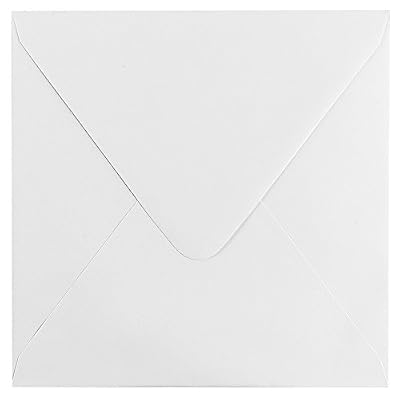 Ideen mit Herz Enveloppes carrée, 17 x 17 cm, blanc, gummiert Lot de 100 enveloppes | haute qualité : 120 g/m² | Kuvert, lettre Kuvert, lettre Étui pour cartes de félicitations Invitation, cartes d'anniversaire