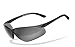 Produktbild HSE SportEyes® | UV400 Schutzfilter, HLT® Kunststoff-Sicherheitsglas nach DIN EN 166 | Sportbrille, Radbrille, Sonnenbrille| Brillengestell: schwarz, Brille: Defender 1.0