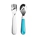 OXO Tot Fork and Spoon Set (Aqua)