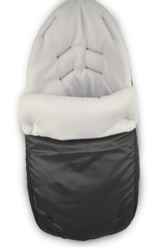 Cuddles Collection Showerproof Fleece Lined Carseat Footmuff (Grey)