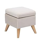 ➤ Multi funcional: Taburete bajo con una tapa, no solo para sentarse como un taburete para niños o para ponerse, sino también con un compartimiento de almacenamiento, pies de taburete para garantizar un uso seguro y confiable
