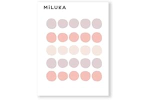 MILUKA Vinilos de Pared Decorativos - 75 uds - Puntos Circulos Imperfectos - Pegatinas Pared Decorativas para Decoracion Habitacion Infantil - Sticker Pared Lunares Habitacion Bebe - Rosa