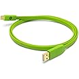 NEO by Oyaide d+ USB (Class B) A to C – Hi-Speed and Durable Digital Cable for DJ’s, Musicians and Producers, Green, 2 Meter