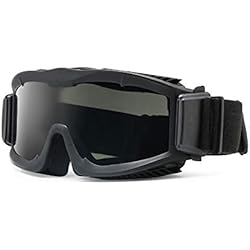 Militaire Alpha Ballistic Goggles Tactique Armée Lunettes de Soleil Airsoft CS Paintball Lunettes 3 Lens Kit (Noir)