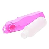 CAOQAO Bouteille d'eau Portable De Chien, 2 en 1 Bouteille D'Eau Et De Nourriture pour Chien Chat Tasse Portative D'Abreuvoir De Voyage d'animal Familier,Gourde avec Gamelle RéGlable Pliable(,Rose)