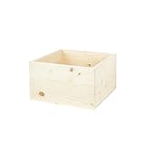 Decowood Handmade Natural Cajas Grandes, Madera, Beige, 49X30.5X25.5 cm