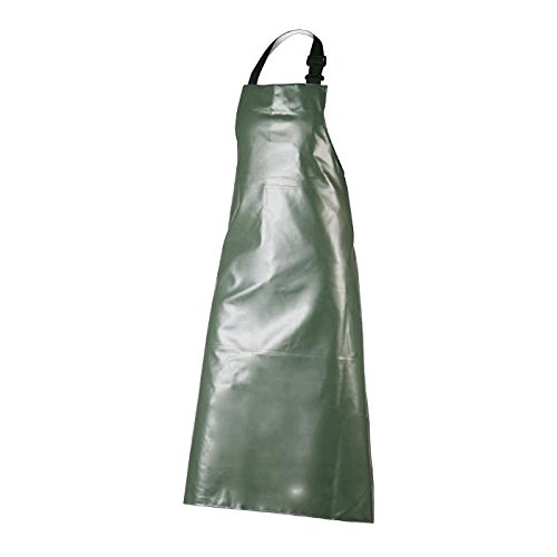 Craftland 27850 Vinyl-Schürze Steffen, 90 x 115 cm, 325 g/m², PVC-Bauchverstärkung, grün