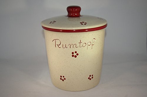 Rumtopf 3 Liter Rubin Steinzeug