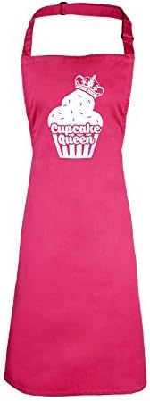 Novelty Funny Top - Slogans CUPCAKE QUEEN NEW PREMIUM HEAVYWEIGHT APRON 195 gsm (VARIOUS COLOURS) by kitchen aprons chef presents items clothing