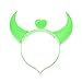 Produktbild Runrain LED-Teufel-Horn leuchten Stirnband blinkt Horn Halloween Christmas Party Decor (Grün)