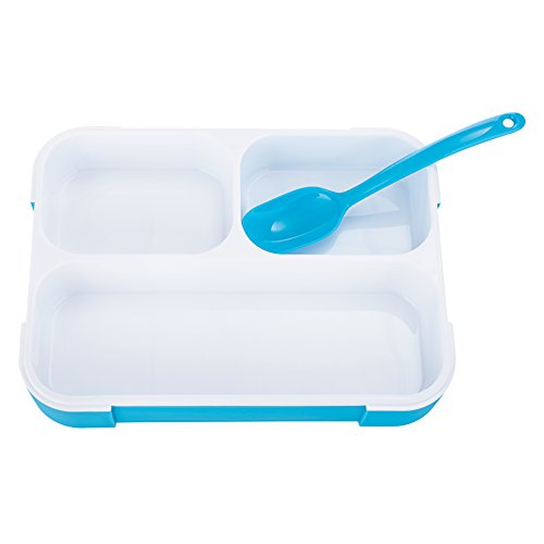 FITPREP® Premium Lunchbox I Meal Prep I Bento box I 3 Fächer + Löffel I Auslaufsicher – auch jede Kammer untereinander I Mikrowellengeeignet (ohne Deckel) I BPA frei I Beste Qualität für Kinder und Erwachsene - 6