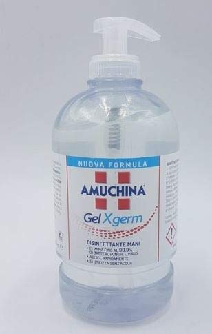 AMUCHINA GEL IGIENIZZANTE MANI CORONAVIRUS P.M.C. - (12 Fl. da 500 Ml.)