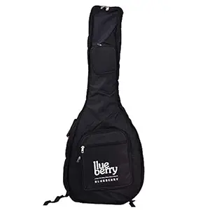 Blueberry G-40B Premium Acoustic/Classical Guitar Bag/Cover With Foam Padding (Black) - for Fender, Yamaha, Cort And All Universal Brands