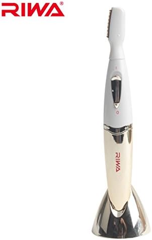 Riwa Titanium Blade Lady Epilator For Underarm/Bikini/Hands/Eyebrows/Foot Womens Shaver (Gold)