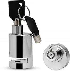 CAPE SHOPPERS Heavy Disc Break Security Lock for Universal Bike (Silver, Finish Type: Polished)