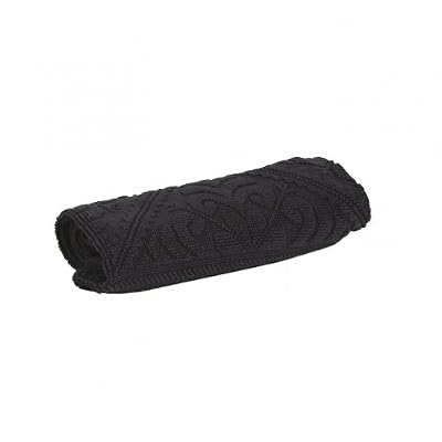 VIVARAISE Tapis De Bain Uni ENZO Carbone Coton 64x54cm