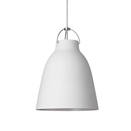 Preisvergleich Produktbild Unbekannt Shapes - Pendelleuchte - Caravaggio P2, weiß mit weißem Kabel - Ø257mm- E27