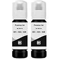 MOMAD 003 Refill Ink Compatible for Epson L3110, L3150, L3250, L3252 L3115, L3116, L3101, L3210, L3215, L3216, L3151, L3152, L3156, L5190 Printer (003 2-Black)
