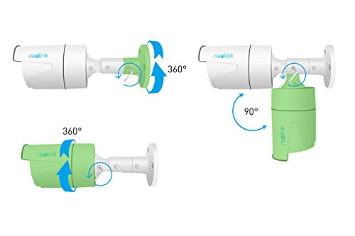 Reolink RLC-410S-LB IP Camera, 4-Megapixel 1440P POE Security IP Camera Outdoor Bullet, Night Vision 65-100ft , Built-in 16GB Micro SD Card, Viewing Angle 80¡ã 2560×1440 - 4