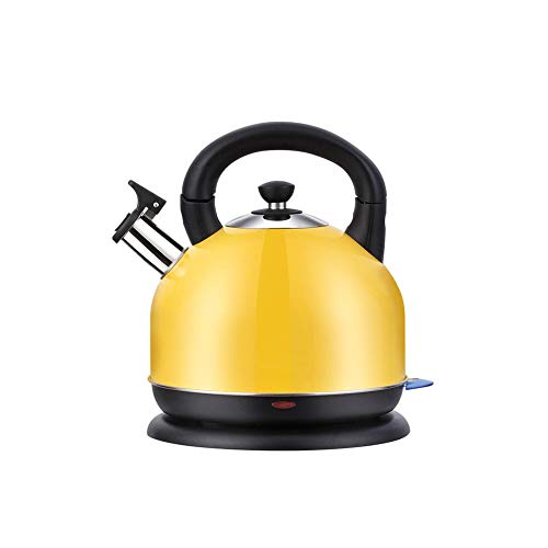 FF Bouilloire lectrique 304 en acier inoxydable  haute capacit de mnage rapide Quick Pot de mise hors tension automatique de la thire (Couleur : Yellow)
