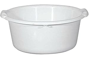 ALUMINIUM ET PLASTIQ Bassine Ronde 14 L, 40 Blanc Alimentaire