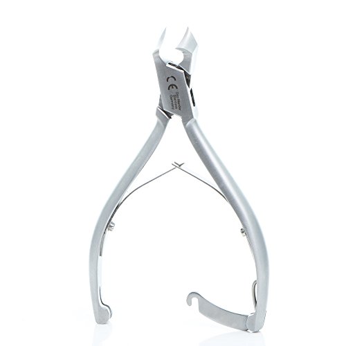 Kopfschneider Fussnagelzange Fusspflege Instrument aus speziell gehärtetem rostfreiem Edelstahl 2cm Schnittfläche und geschraubten Doppelfedern - 3