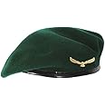 WAN-SUKH Army Style Cap, Rajputana Cap, Classic European Hat, Woolen Beret Cap, Che Guevara (Green EGAL)
