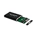 Produktbild Mobile Festplattenbox/Festplattenkassette für hohe Geschwindigkeit, MSATA auf USB3.0 SSD, Aluminiumlegierung, schwarz