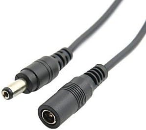 DC 5.5 * 2.1mm CCTV Extender Male to Female Barrel Connector Extension Cable 100cm 3ft Free Shipping