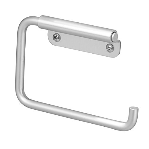 mDesign Toilettenpapierhalter wandmontiert – Klorollenhalter fürs Badezimmer – Papierrollenhalter zum an die Wand hängen - 3