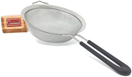 Cucinare Food Strainer- Premium Stainless Steel Fine Mesh Strainer- 8 inch size