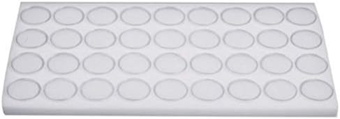Findingking36 White Foam Gem Jars Gemstone Storage Display Tray Insert