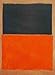 Produktbild JH Lacrocon Grüne Und Tangerine Auf Rot 1956 von Mark Rothko - 65X90 cm Abstrakt Leinwand Gemälde Handgemalt Reproduktionen Gerollte Wandkunst für Wohnzimmer