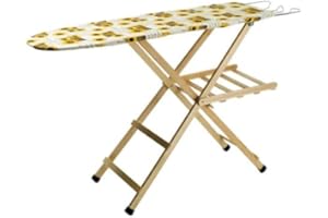 Asse da Stiro, L'Originale Mottiwood, Tavola da Stiro Regolabile 3 Posizioni, Pieghevole, Legno Faggio 100%, 35x141,5 x 92h, Made in Italy (Colore Naturale)