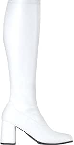 white 60s boots fancy dress