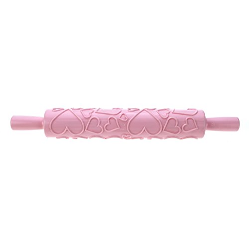 11 x Fondant Rollstab Struktur-Teigrollen STAR-LINE® Prägerolle Rollfondant Deko Teigrolle Torten Dekoration Musterrolle Blume Schmetterling - 8