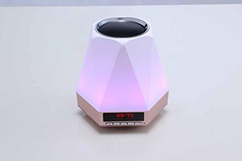 YL Bluetooth-Bildschirm Uhr Wecker, Kreative Wireless Bunte Diamant-Lautsprecher , Gold,gold