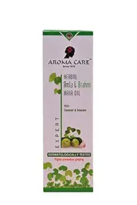 AROMA CARE Herbal Amla & Brahmi Hair Oil Clinically Tested to Reduce 50% Hairfall in 4 Weeks