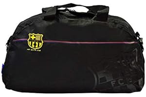 BARCELONA F.C. Barcelona FCB Football Team Black Large School Sports Gym Duffel Kit Bag