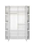 Schardt 068615202 2-türiger Kleiderschrank Maximo, mit zwei Seitenregalen, weiß - 3