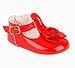 BABY GIRLS RED BLACK PINK WHITE IVORY PATENT PRAM CHRISTENING SHOES SIZES 0 TO 4 UK (2 (6-12months), Red)