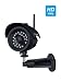 Produktbild Überwachungskamera WLAN IP Kamera Außen mit Nachtsicht IP 66 Wetterfest HD Sicherheitskamera Outdoor IP Cam Unterstützt Fernbedienung Bewegungserkennung für Innen Zuhause Überwachung(1080P Schwarz)