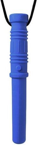 ARK's Bite Saber™ Sensory Textured Chew Necklace Standard - Dark Blue