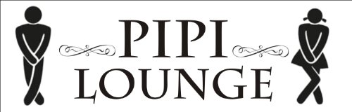 Shabby Vintage Dekoschild WC Türschild PIPI LOUNGE Toilette Schild Landhaus Impression