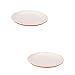 Produktbild Geschirr, Nachahmung Porzellan Geschirr, Essen und Obst Tablett, 2er Set (Size : M (220 * 220 * 23mm))