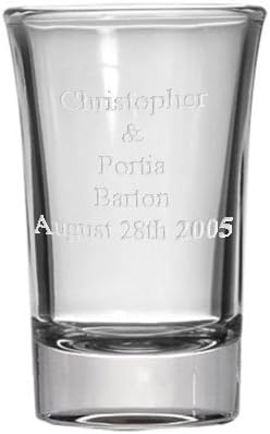Personalized 1.5oz Shot Glass, Custom Laser Etched by CKB Products Wholesale