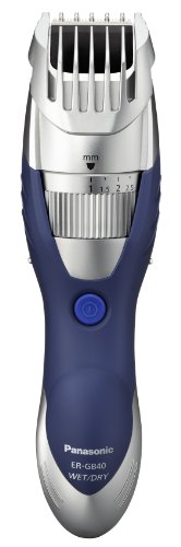 Panasonic ER-GB40 Hair and Beard Trimmer Wet/Dry with 19 Adjustable Settings, Stainless